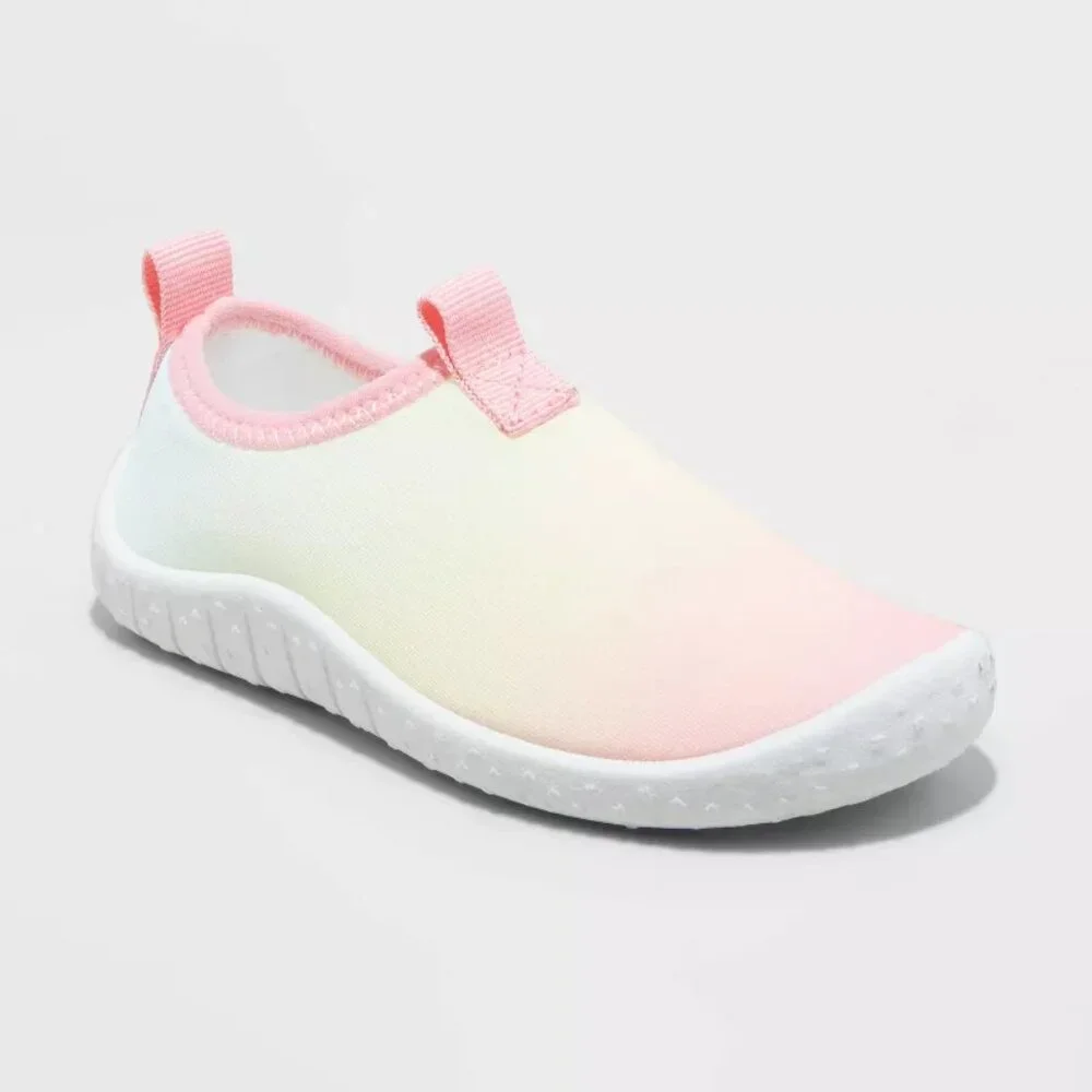 Cat‎ & Jack Girl's Multicolor Light Rainbow Casual Slip-On Shoes Size 7